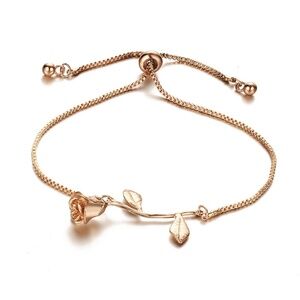 **AIDY* Rose Gold Flower Design Fashion Bracelet